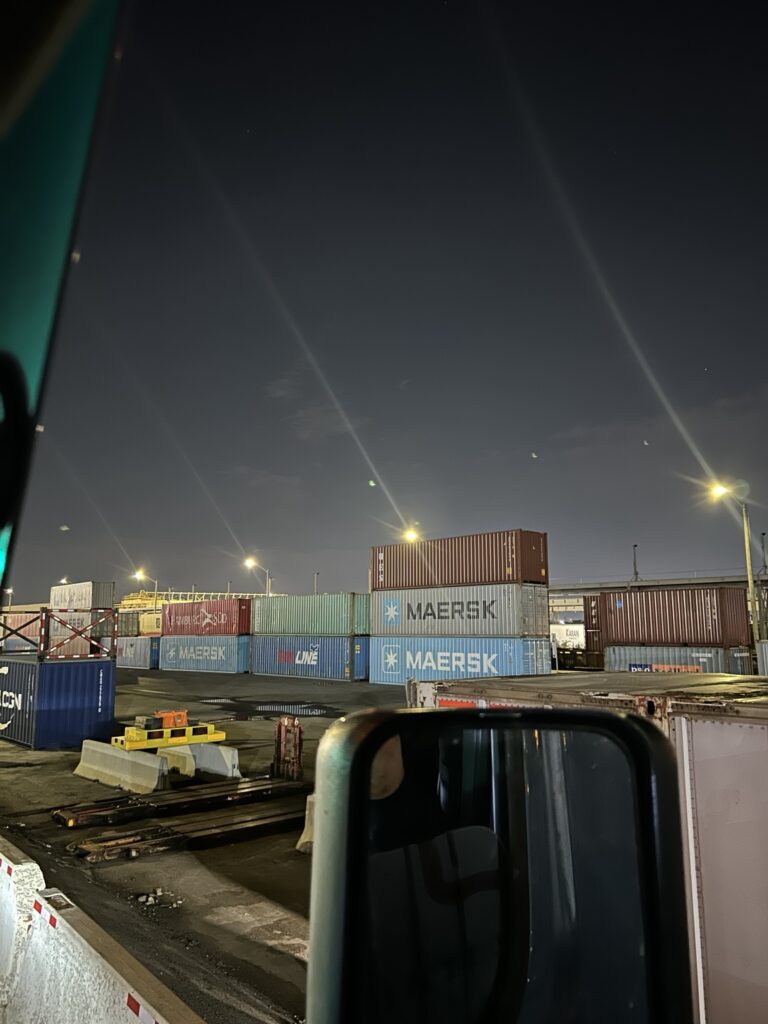 Container terminal operations in Ontario.